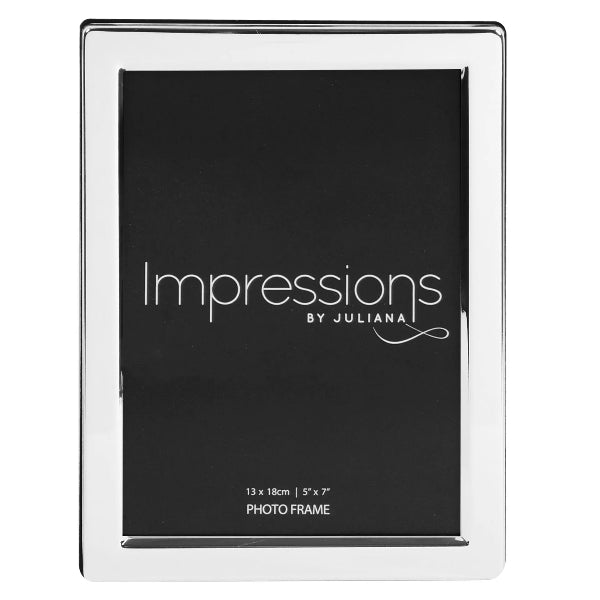 Impressions Silverplated Photo Frame Flat Edge - 5" x 7"