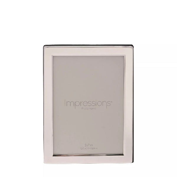 Impressions Silverplated Photo Frame Flat Edge - 5" x 7"