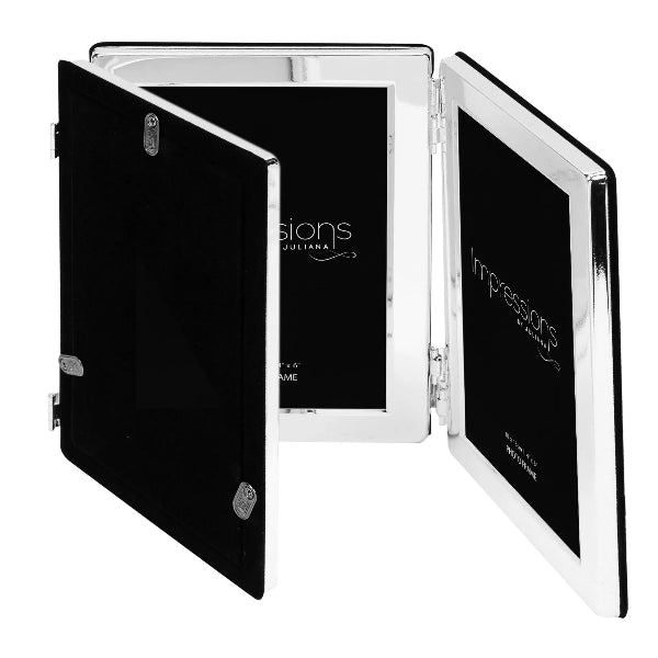 Foldable mirror with 'Impressionis Juliana' branding on a white background