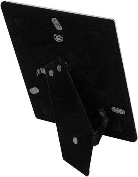 Two black phone cases with brand logos on a white background