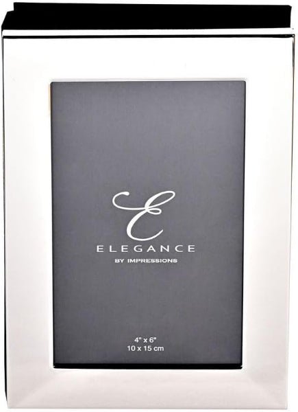 Impressions Elegance Shiny Silver Plated Photo Album 6" x 4"