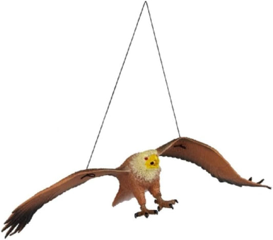 Ravensden Hanging Eagle Flying Rubber Figure - 28cm