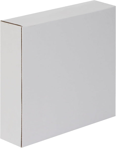White cardboard box on a white background