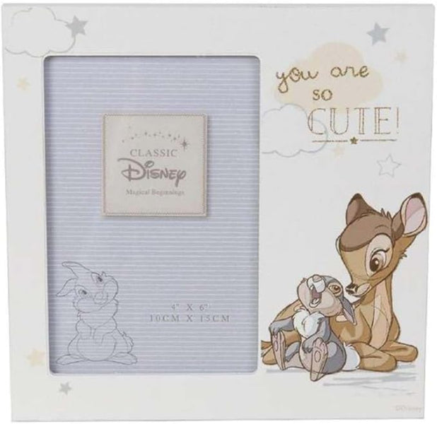 Disney Bambi-themed photo frame with character illustration and text 'You are so cute!'.