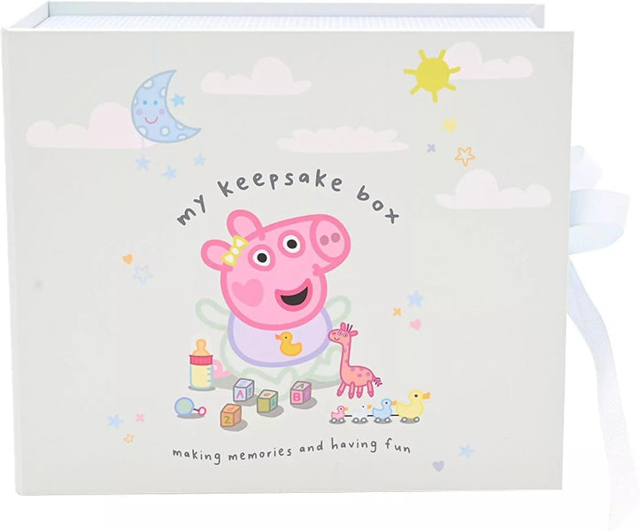 Keepsake box with cartoon character on a light background