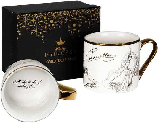 Disney Princess collectible mug with Cinderella design and gift box.