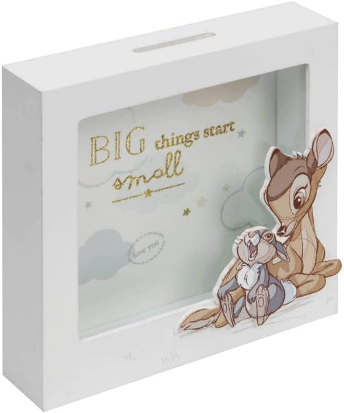 Gift box with cartoon characters and 'BIG things start small' text