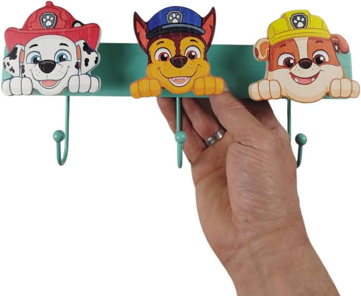 Paw Patrol Wooden Wall Hooks