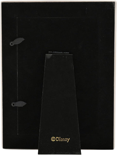 Black Disney branded product on a black background