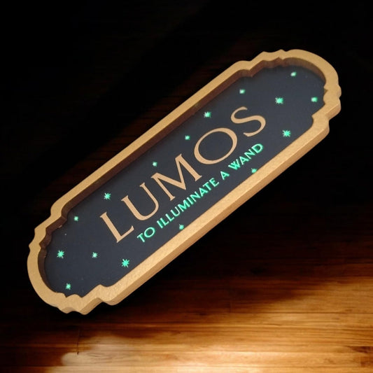 Warner Bros Harry Potter Alumni Spell Lumos Sign