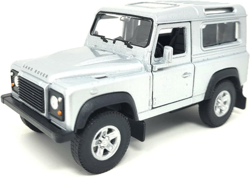 Keycraft Land Rover Defender 90 Diecast Model Car 1:36 (Silver)