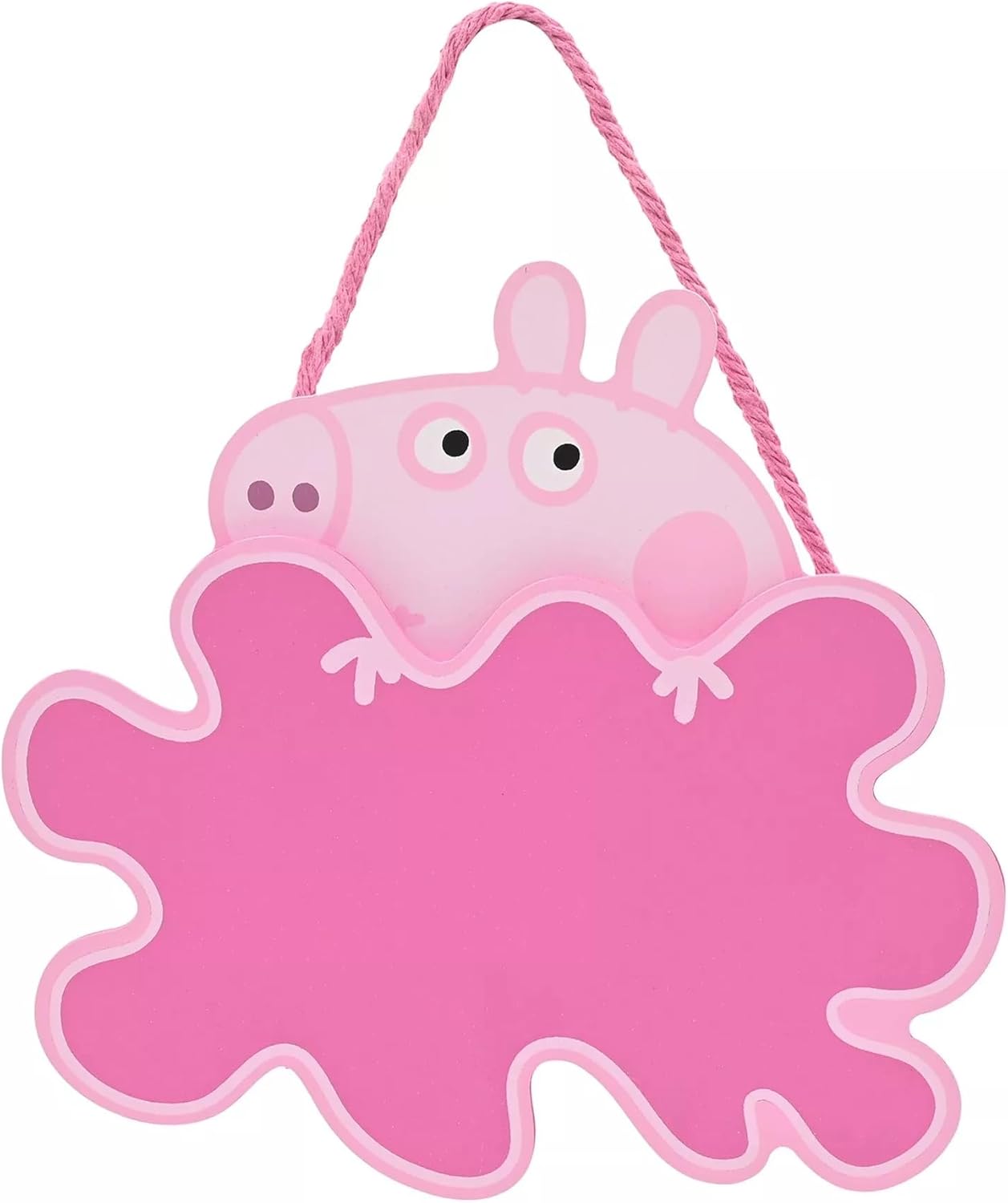 Peppa Pig Pink Hanging Plaque 22cm