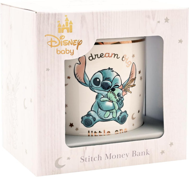 Disney  Stitch Magical Beginnings Baby Money Bank Box 8.5cms