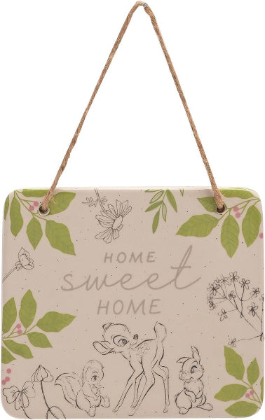 Disney Forest Friends Bambi Plaque 'Home Sweet Home' 14cms