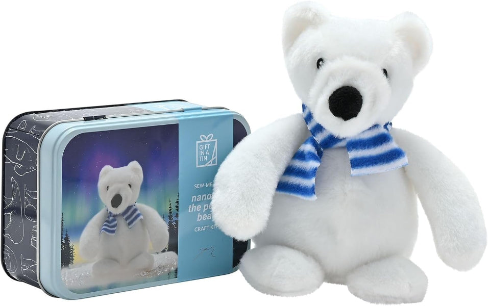 Apples to Pears Gift in A Tin Crafting Kit Sew-Me-up Nanook The Polar Bear