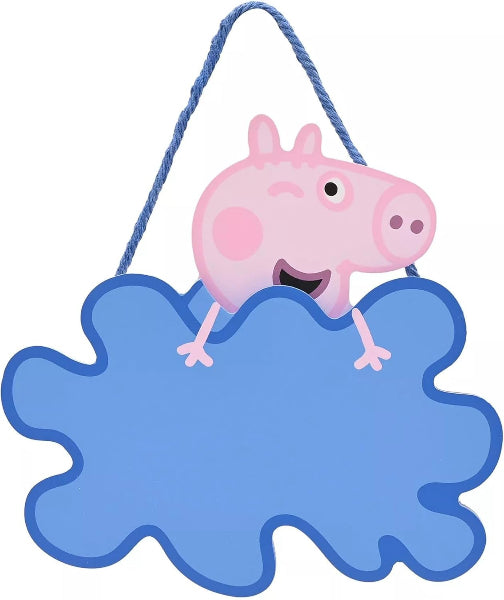 Peppa Pig George Blue Hanging Plaque