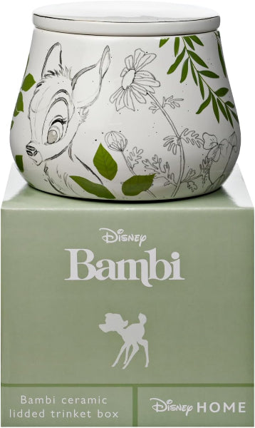 Disney Forest Friends Bambi Ceramic Lidded Trinket Box 13cms