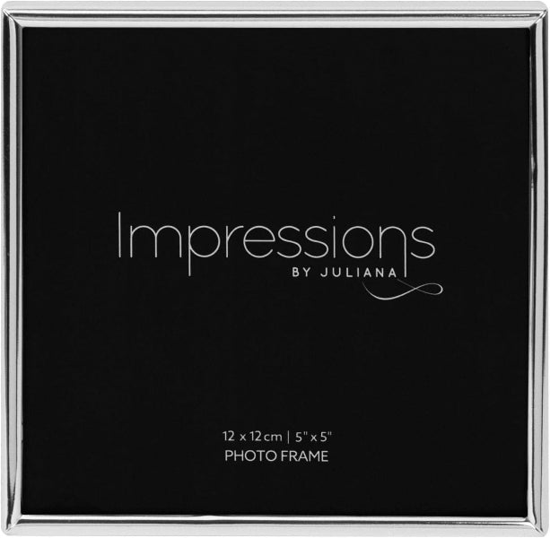 Black photo frame with 'Impressions by Juliana' branding and dimensions.