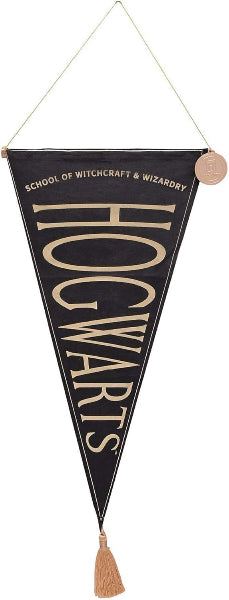 Hogwarts school pennant with tassel on a white background