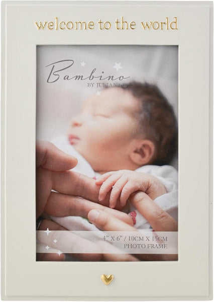Bambino 'Welcome to the World' Photo Frame 4" x 6"