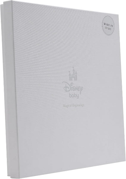White album with Disney baby logo on a white background