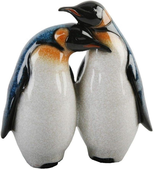 Naturecraft Polished Effect 2 Penguins 15cm Figurine