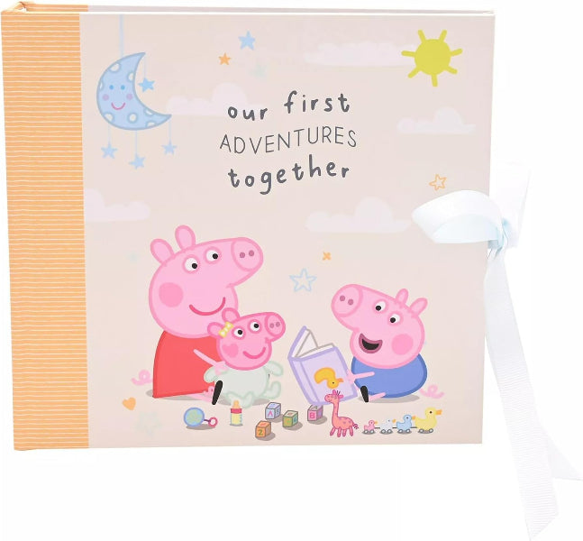 Children's photo album with Peppa Pig design on a white background