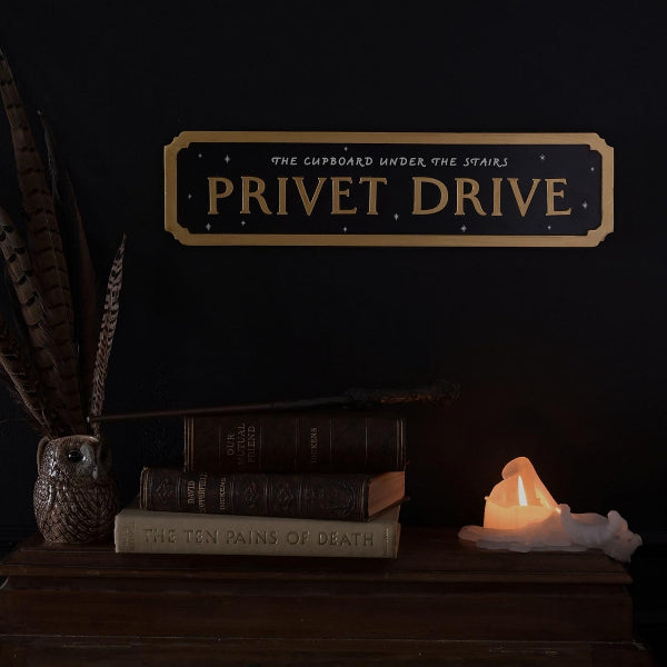 Harry Potter Alumni Black Metal Street Sign - Privet Drive