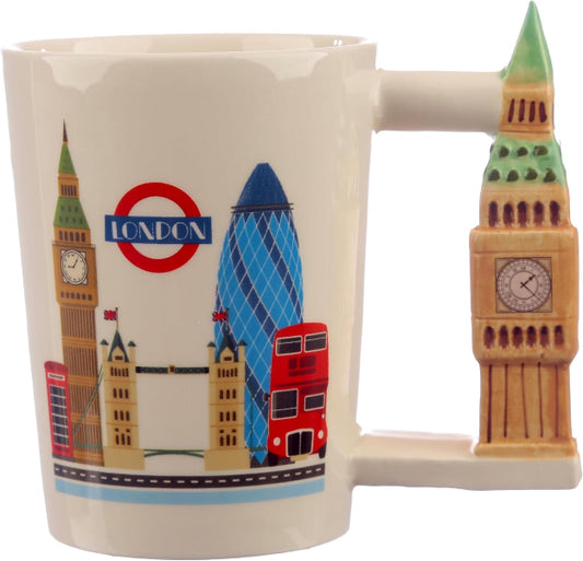 Puckator London Souvenir Big Ben Ceramic Shaped Handle Mug 400ml