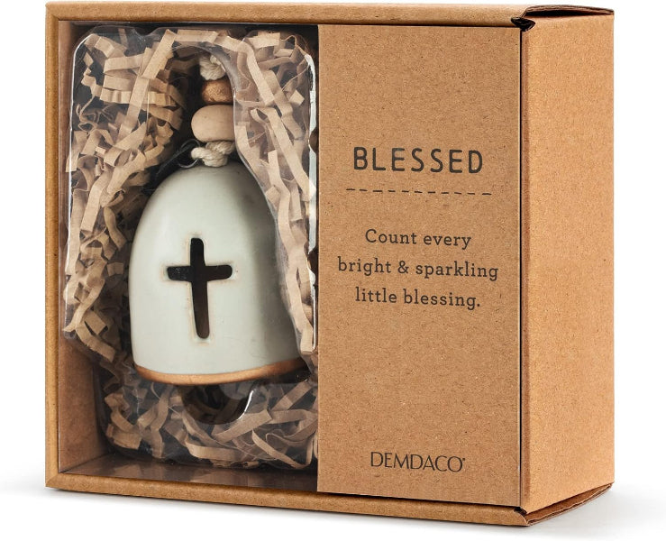 Decorative item with cross design in a 'Blessed' box from Demdaco