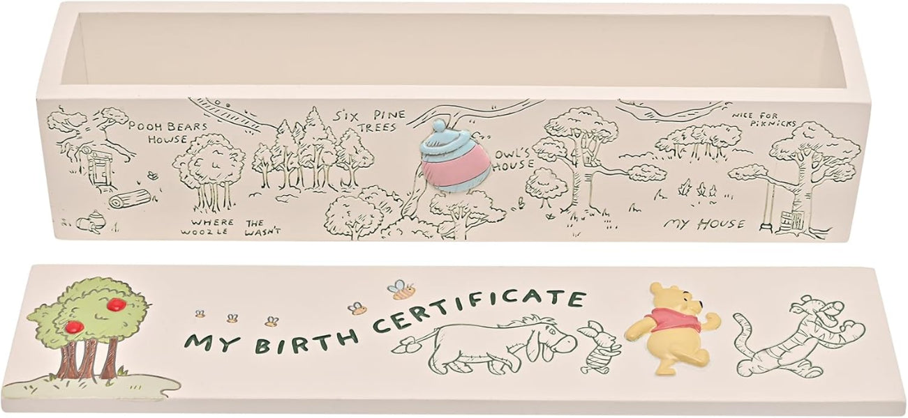 Disney Winnie The Pooh & Friends Birth Certificate Tube 23cms