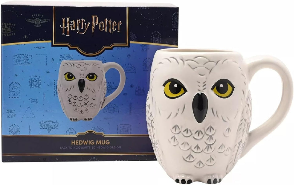 Harry Potter Hedwig mug with packaging on a white background