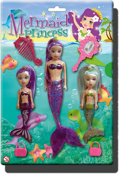 Kandy Toys 3 Piece Princess Bath Time Mermaids