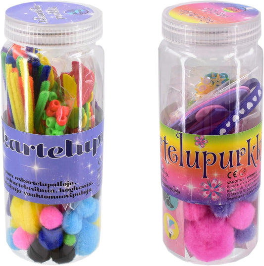 Kreative Kids Arts and Craft 150 Pieces Set Jar