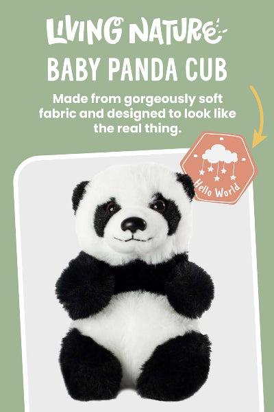 Living Nature Baby Panda Soft Plush Toy