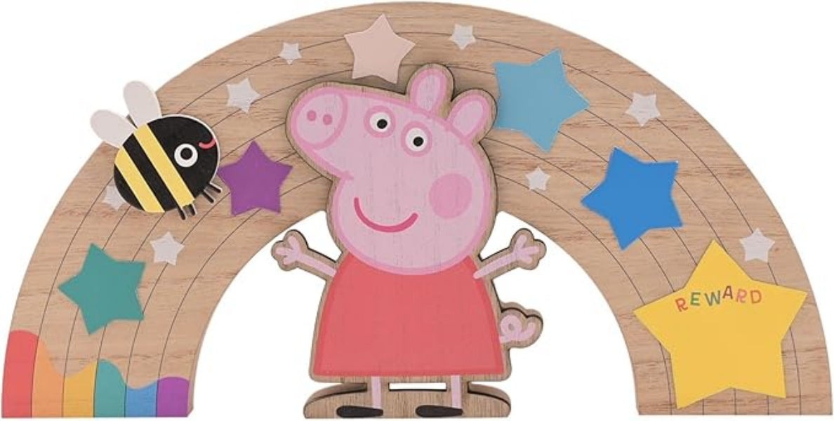 Peppa Pig Rainbow Reward Chart 15x30cms