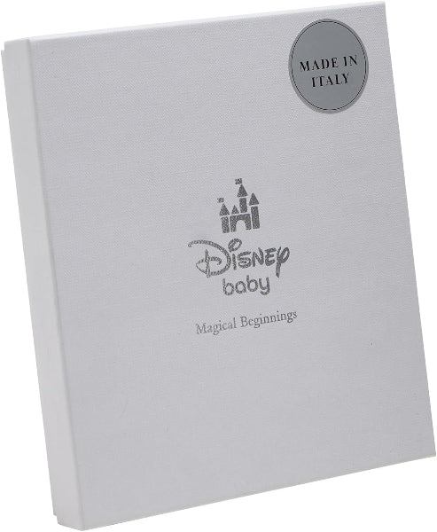 White book with Disney Baby logo and 'Made in Italy' label on a white background