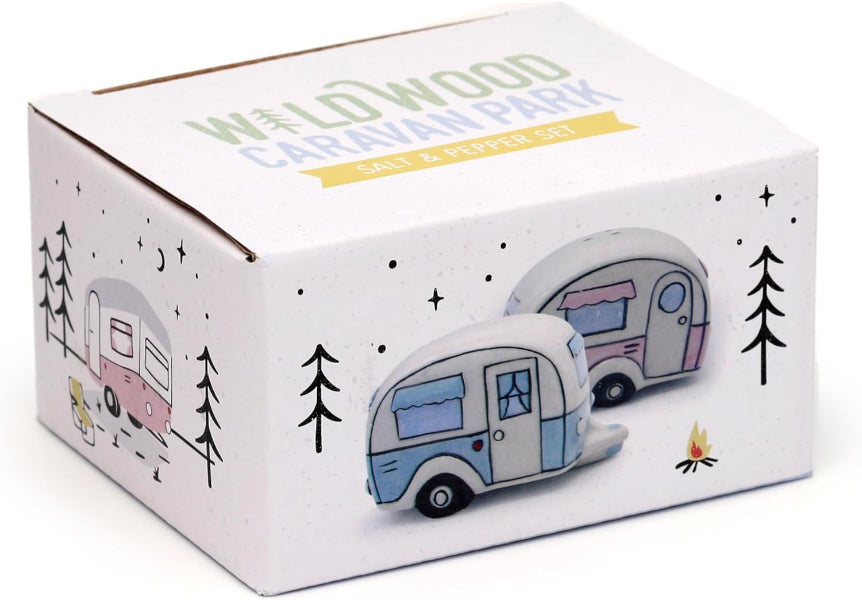 Home Is Where You Park It Caravan Ceramic Salt & Pepper Set