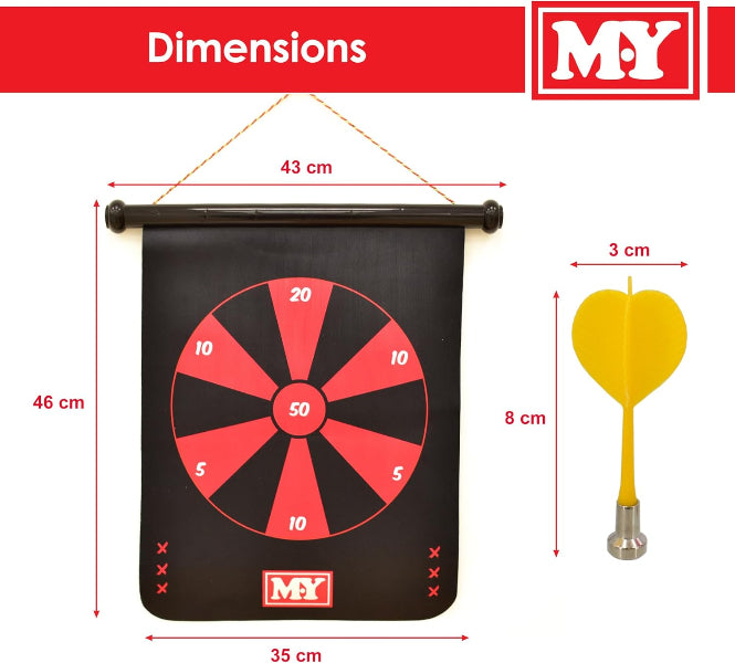 Kandy Toys M.Y 15" Magnetic Dart Board