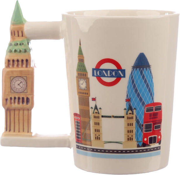 Puckator London Souvenir Big Ben Ceramic Shaped Handle Mug 400ml