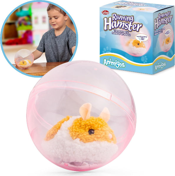 Animigos Running Hamster in a Ball 12cms