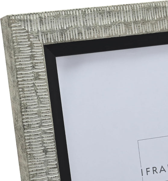 Impressions iFrame Grey Finish Photo Picture Frame 6" x 8"