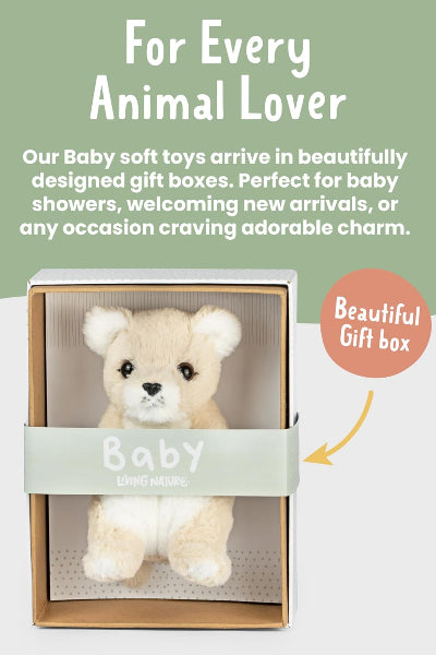 Living Nature Baby Lion Cub Plush Soft Toy