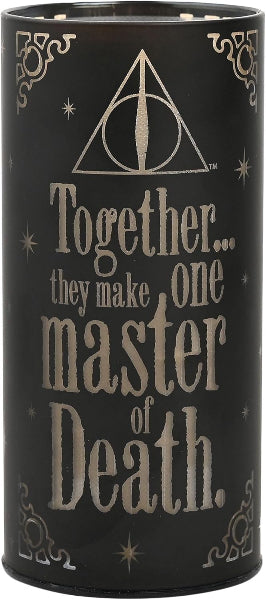 Harry Potter Dark Arts Deathly Hallows Light Up Tube 17cms