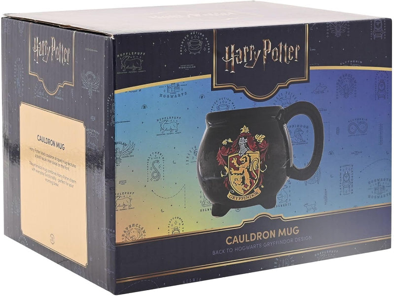 Cauldron mug packaging with Harry Potter branding