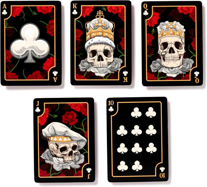 Skulls and Roses Design Standard Playing Card Deck