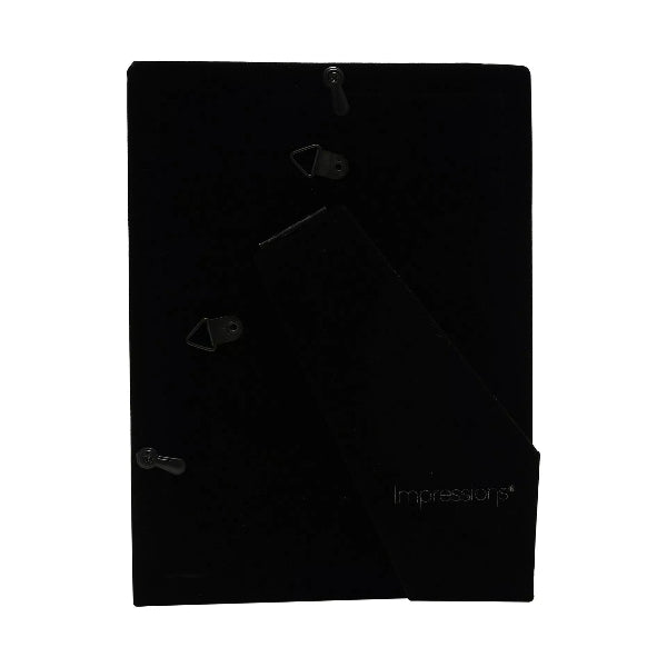 Black leather wallet with three buttons on a white background