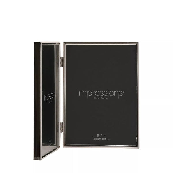 Black picture frame with 'Impressions' branding on a white background