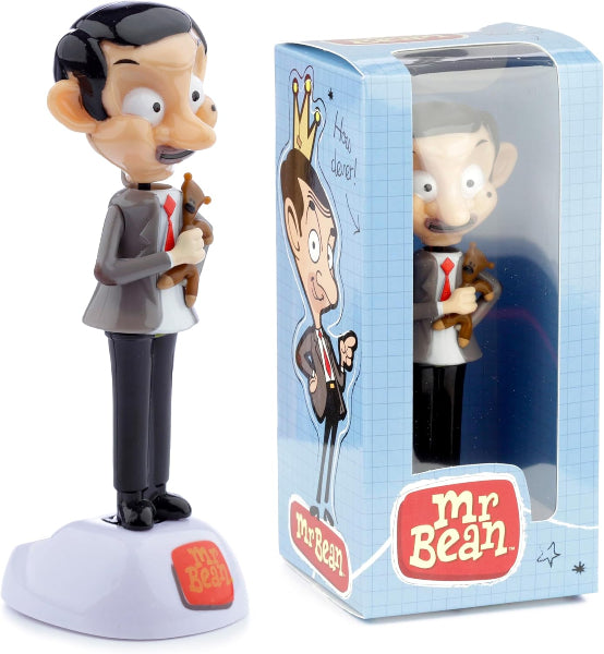Mr. Bean figurine with packaging displaying the character.