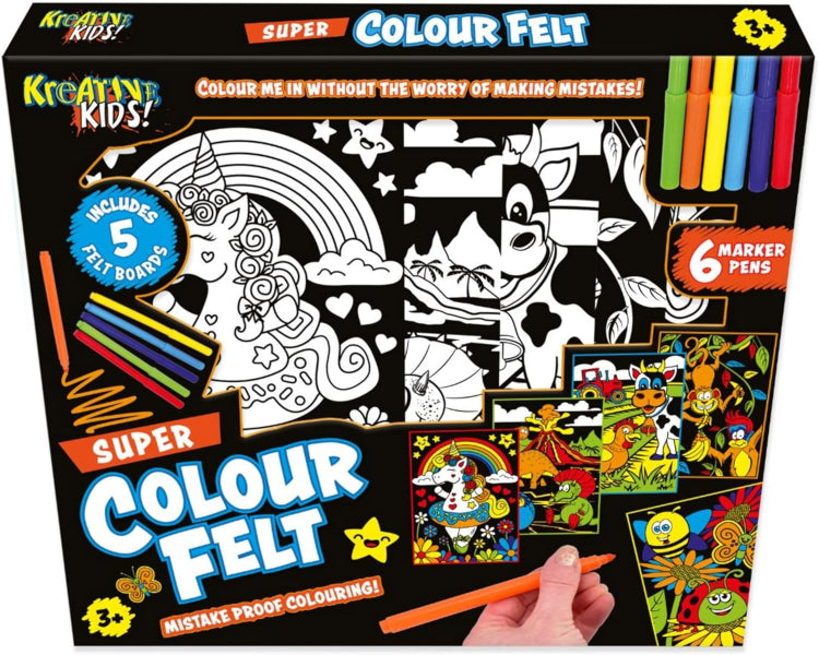 Kandy Toys Kreative Kids Colour Felt Art Kit